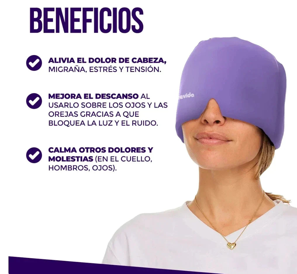 Gorro terapéutico para el dolor de cabeza